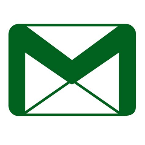 Icône Gmail (logo png) verte