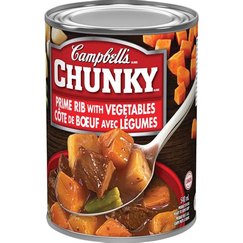 Campbell's Chunky Prime Rib Vegetable Soup, 540ml/18.3 oz {Imported ...