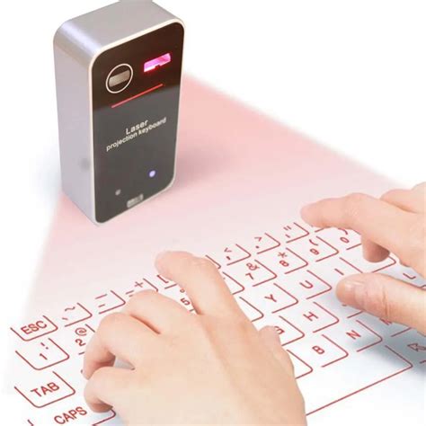 Portable Virtual Laser Keyboard Bluetooth Keyboard Virtual Keyboard With Mouse function For ...