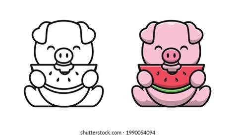 481 Pig With Watermelon Images, Stock Photos & Vectors | Shutterstock