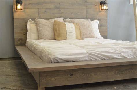 Floating Bed Frame With Headboard Diy - Handicraftsied