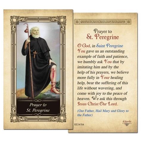 Printable St Peregrine Prayer