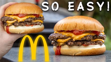 How To Make A McDonalds Cheeseburger At Home With Ease - YouTube