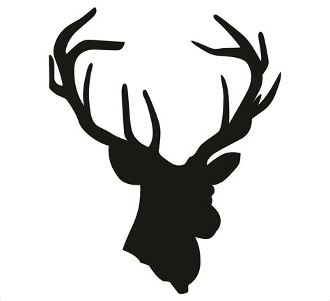 Reindeer Head Silhouette at GetDrawings | Free download