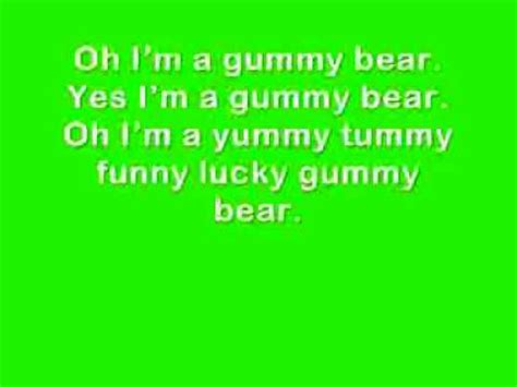 Im a gummy bear lyrics - YouTube