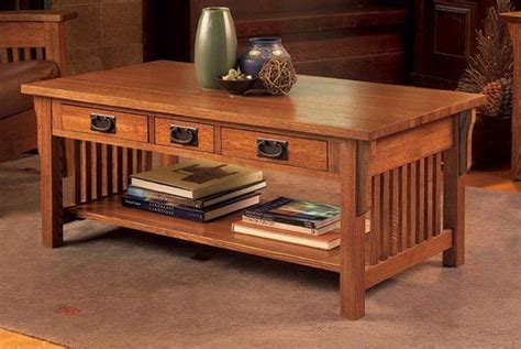 Woodwork Mission Style Coffee Table Plans PDF Plans