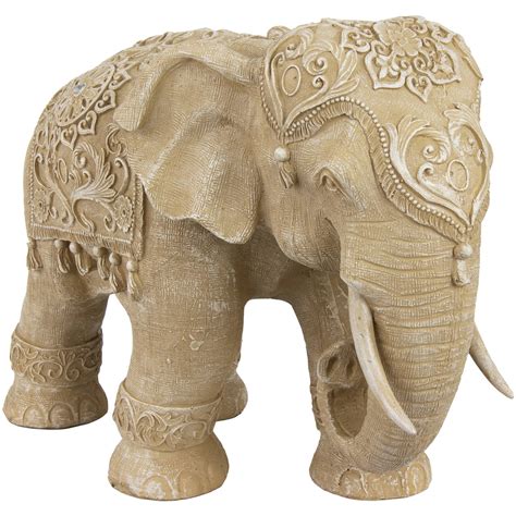 Oriental Furniture 20" Ivory Elephant Statue - Walmart.com - Walmart.com