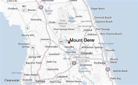 Mount Dora Florida Map | Color 2018