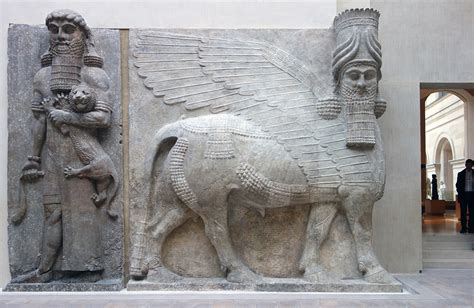 where were the lamassu sculptures originally displayed - picturingeveryting