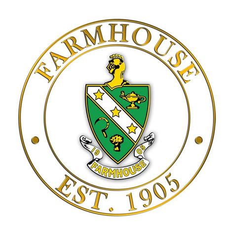 FarmHouse Fraternity Circle Crest Decal SALE $6.99. - Greek Gear®