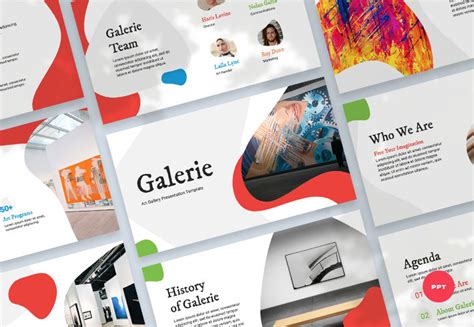 Art Gallery PowerPoint Presentation Template - Graphue