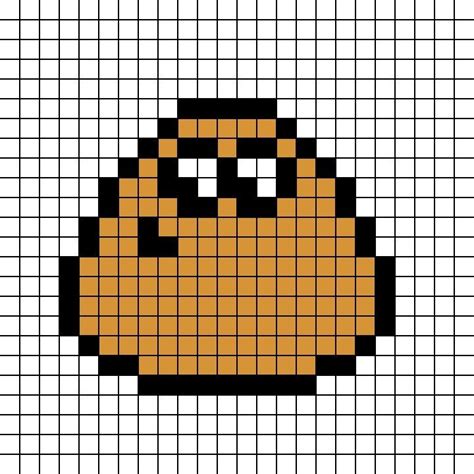 Pou pixel art (KANDI pattern) en 2023 | Lindos dibujos fáciles, Dibujitos sencillos, Dibujos fáciles