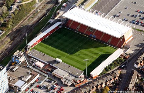 Alexandra Stadium Crewe from the air | aerial photographs of Great Britain by Jonathan C.K. Webb