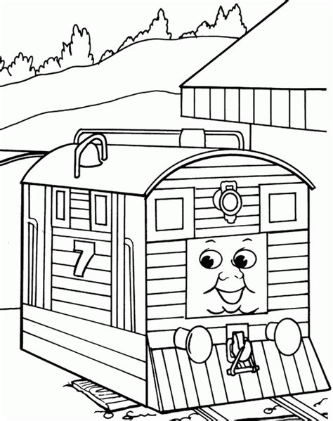 Toby Train Coloring Page Coloring Pages