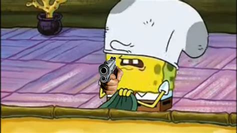 Spongebob with gun Memes - Imgflip