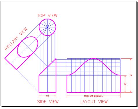 Orthographic Projection tutorial for AutoCAD with video