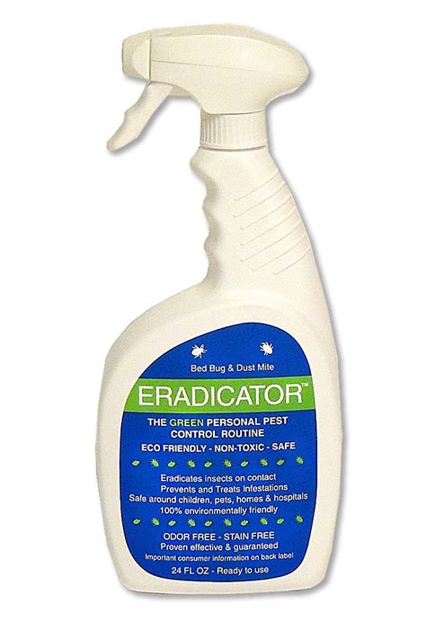 Buy Bed Bug, Dust Mite ERADICATOR 24 oz Ready to Use Spray, Natural Solution That Safely Removes ...