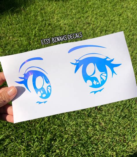 Anime Eyes Vinyl Decal Anime Eyes Sticker Anime Eyes Decal - Etsy