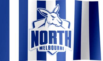 North Melbourne Football Club Fan Flag (GIF) - All Waving Flags