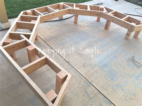 DIY Fire Pit Bench with Step by Step Insructions - Keeping it Simple