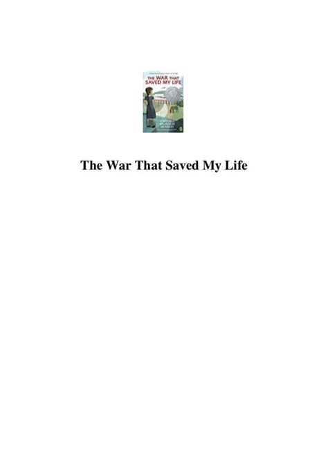 The war that saved my life