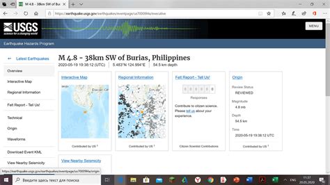 Yesterday in the south Philippines was an earthquake with a magnitude ...