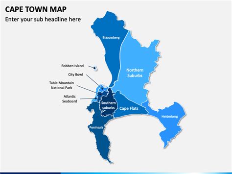 Cape Town Map PowerPoint Template - PPT Slides