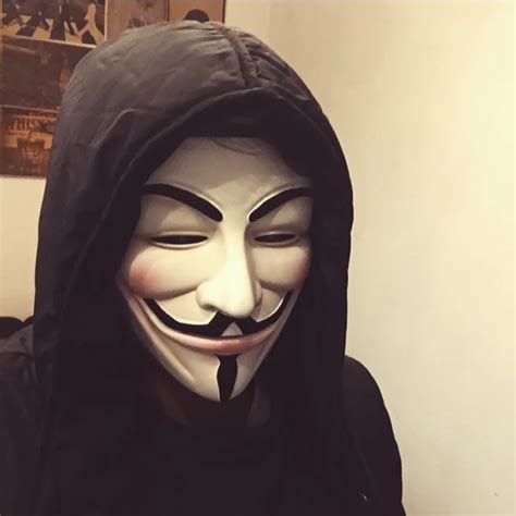 V for Vendetta Resin Mask Guy Fawkes Anonymous Cosplay Halloween Masks ...