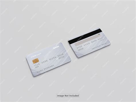 Premium PSD | Psd plastic credit card mockup