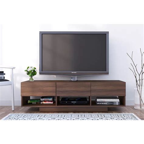 Nexera Rustik 60 inch 3-Drawer TV Stand in Walnut | The Home Depot Canada