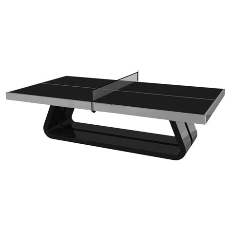 Elevate Customs Vogue Tennis Table / Stainless Steel Metal in 9' - Made in USA For Sale at 1stDibs