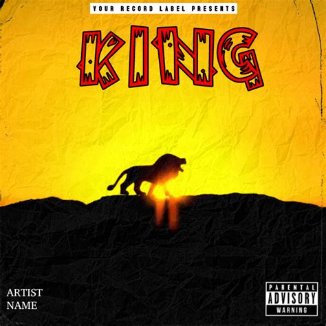 KING ALBUM COVER TEMPLATE | PosterMyWall