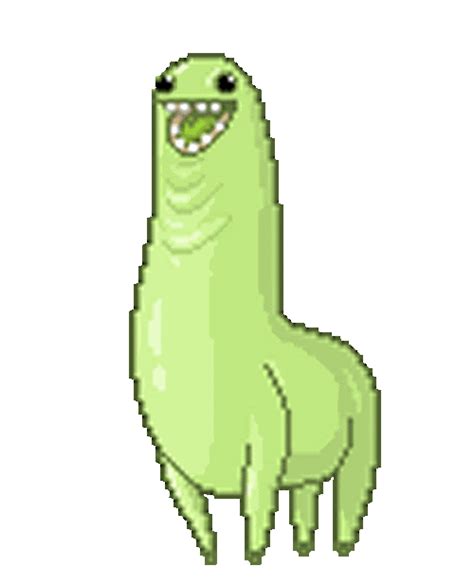 The Green Llama Animated GIF - A Hilarious Delight