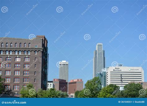 Skyline of Downtown Omaha, Nebraska Editorial Photo - Image of city ...