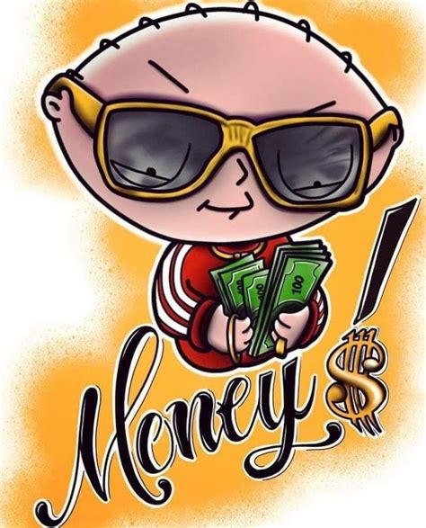 Stewie Griffin - Money, Family Guy | Family guy stewie, Stewie griffin, Cartoon art