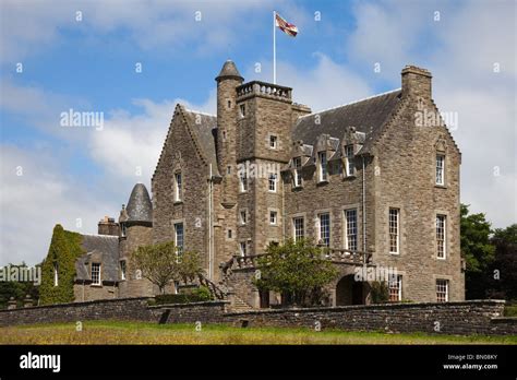 Rowallan Castle, near Kilmaurs, Ayrshire, Scotland. Built in late Stock ...