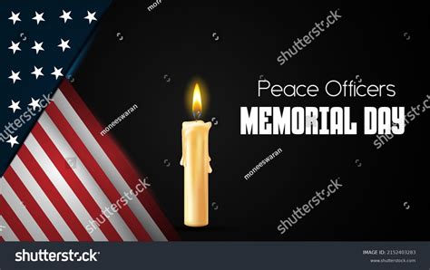 Peace Officers Memorial Day Celebrated On Stock Vector (Royalty Free ...