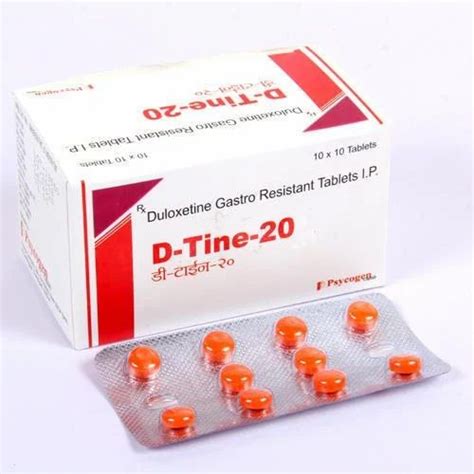 Duloxetine Hcl Capsules 20 Mg, 100 Tablets, Treatment: Depression And Anxiety at Rs 600/box in ...