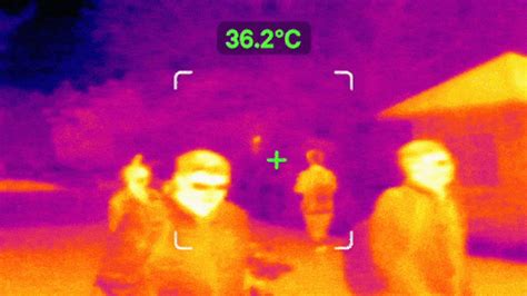 IR-AR thermal human temperature detector