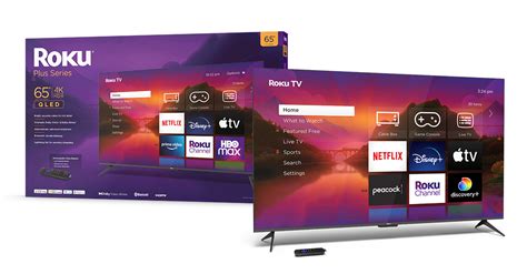 Roku Plus Series 4K QLED TVs in 55", 65", 75" | Roku