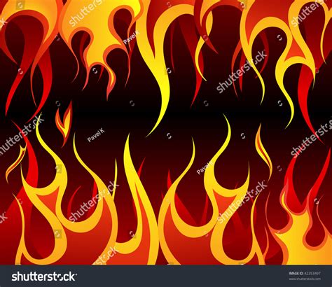 Inferno Fire Vector Background Design Use Stock Vector (Royalty Free ...