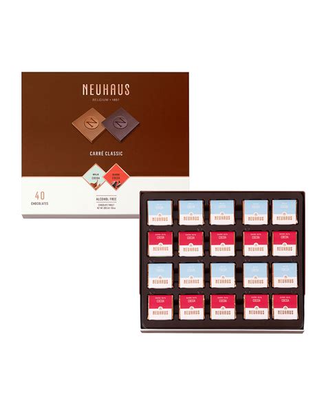 Neuhaus Chocolate 40-Piece Classic Milk & Dark Chocolate Box