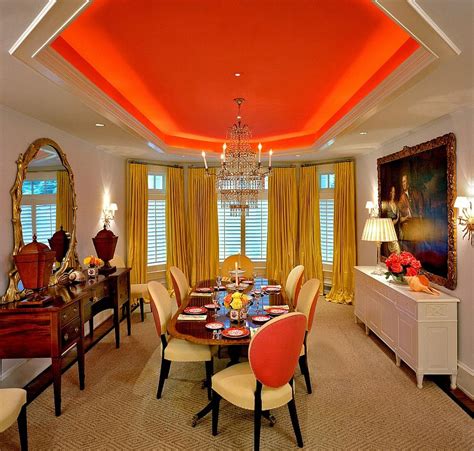 25 Trendy Dining Rooms with Spunky Orange