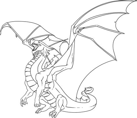 Realistic Dragon Coloring Pages Printable and Free