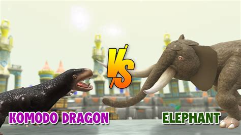 Komodo Dragon vs Elephant | Beast Tournament Arena [S1E12] | SPORE - YouTube