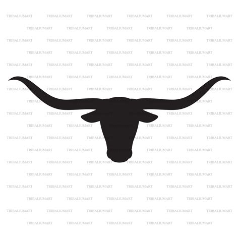 Longhorn Head texas Design Bull or Cow Icon. Cut Files for - Etsy