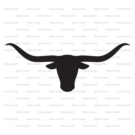 Longhorn Head Outline