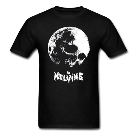 Rude T Shirts Short Sleeve Top O Neck The Melvins Skull Moon T Shirt For Men-in T-Shirts from ...