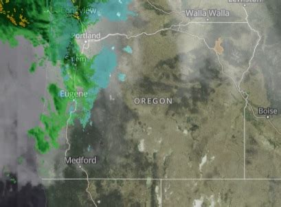 State of Oregon Weather Doppler Radar Map