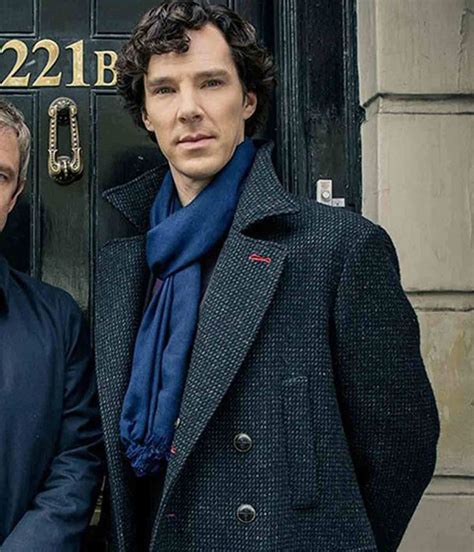 Sherlock Coat | Benedict Cumberbatch Double Breasted Coat - Jackets Masters